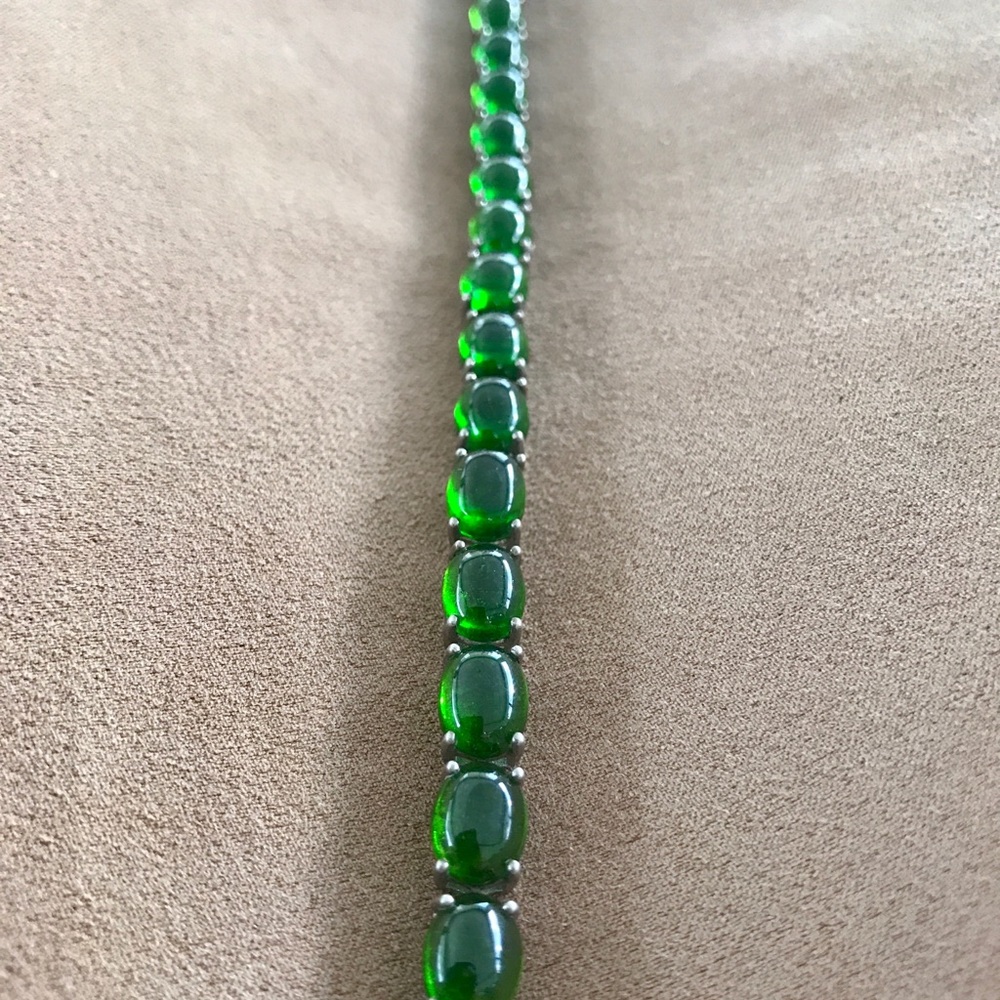 Gorgeous Greens on Sterling Silver